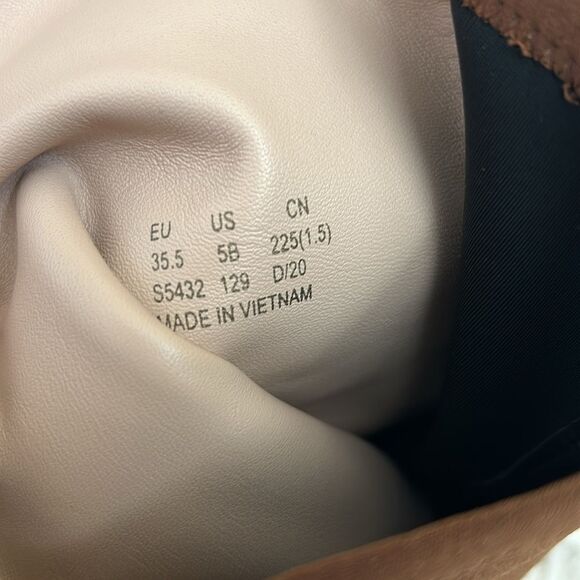 NWOB Stuart Weitzman Carly 5050 Suede Stretch Over The Knee Boots in Coffee sz 5 - Picture 11 of 11